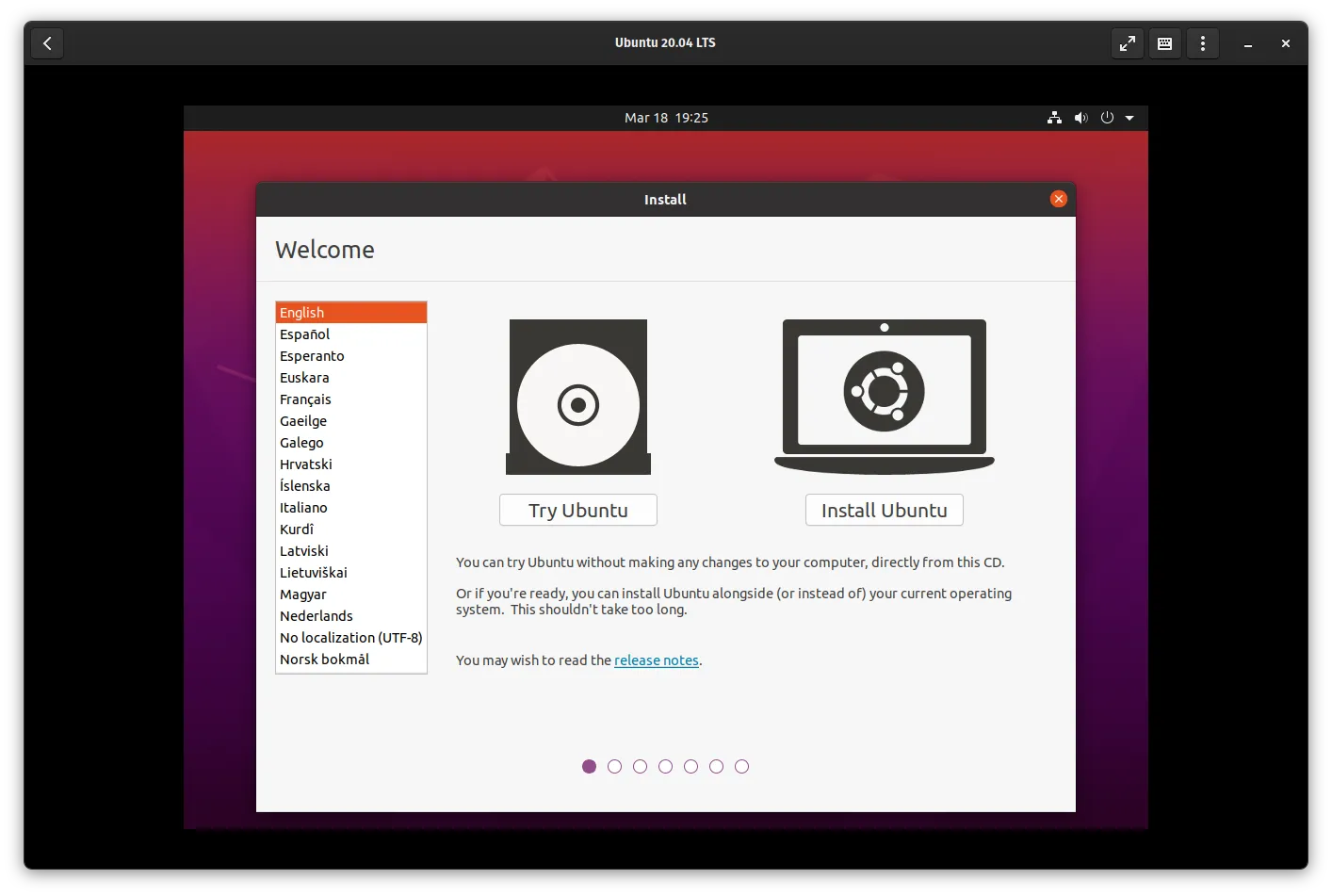 Install the VM