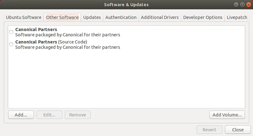Software &amp; Updates