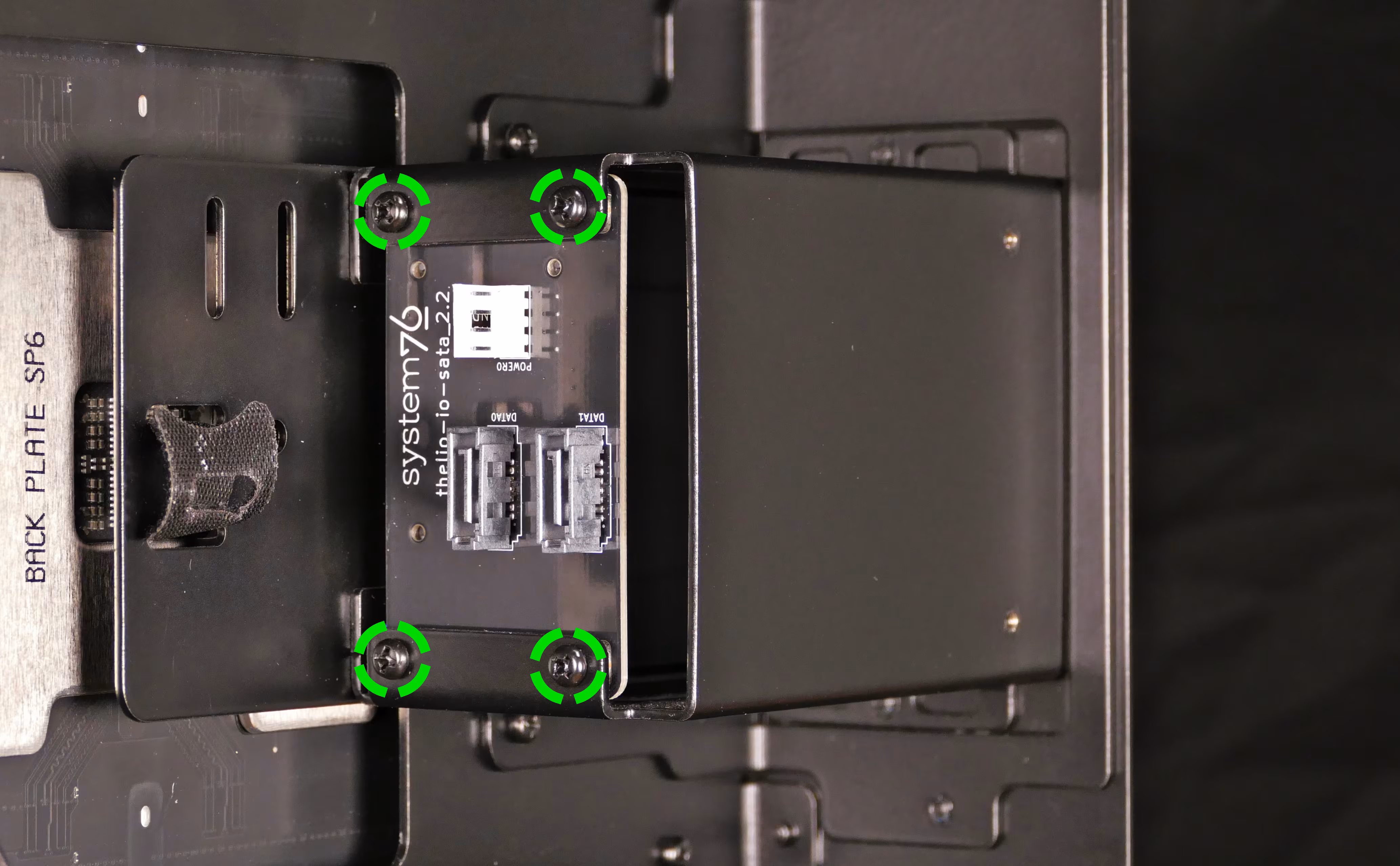 2.5" bay backplate (back cage)