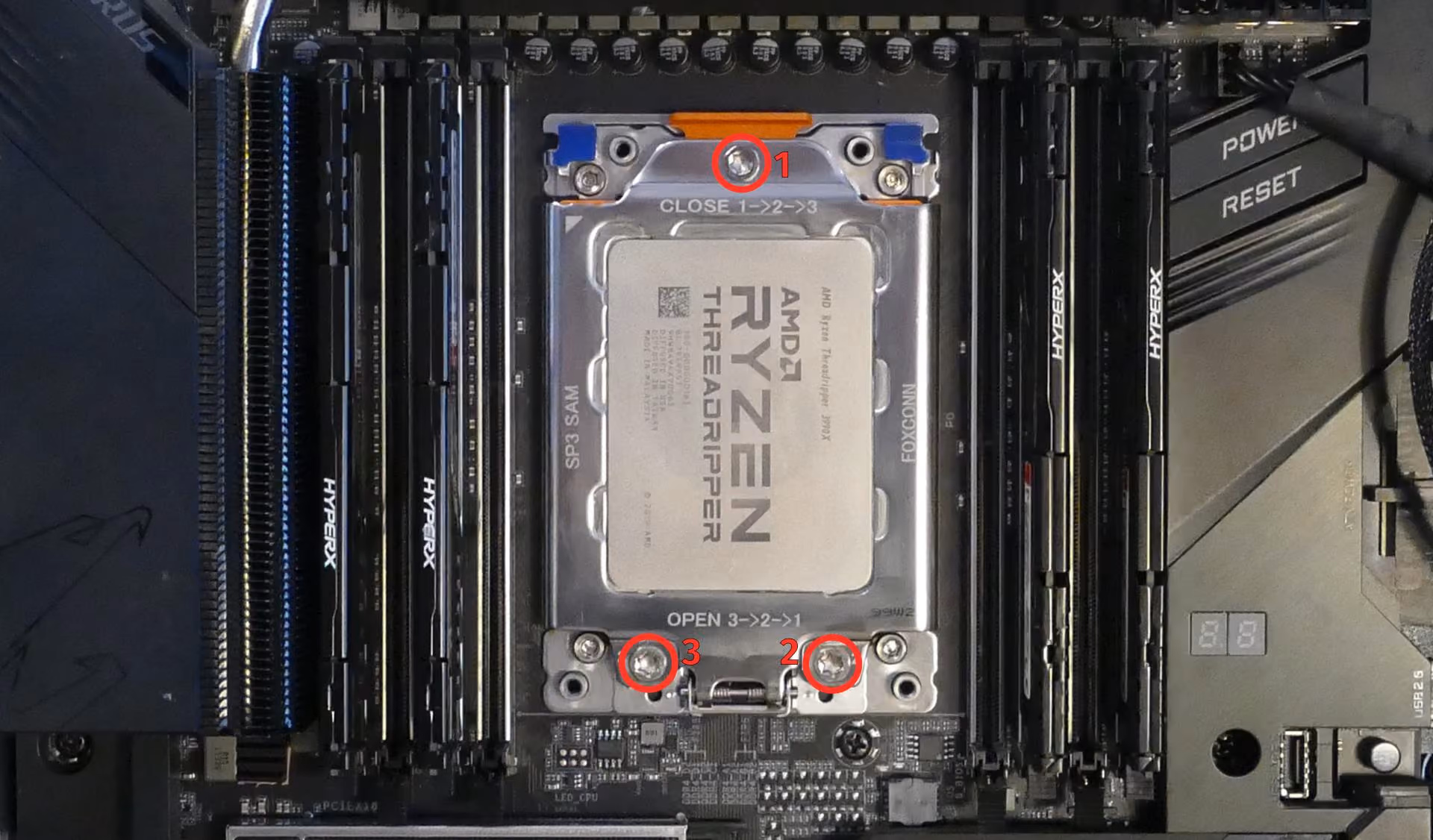 CPU cover screws