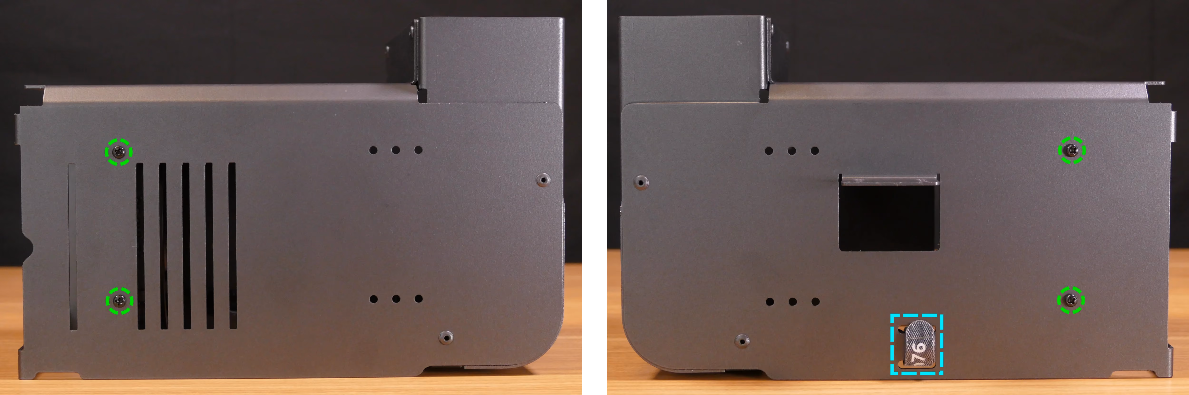 CPU duct fan bracket screws