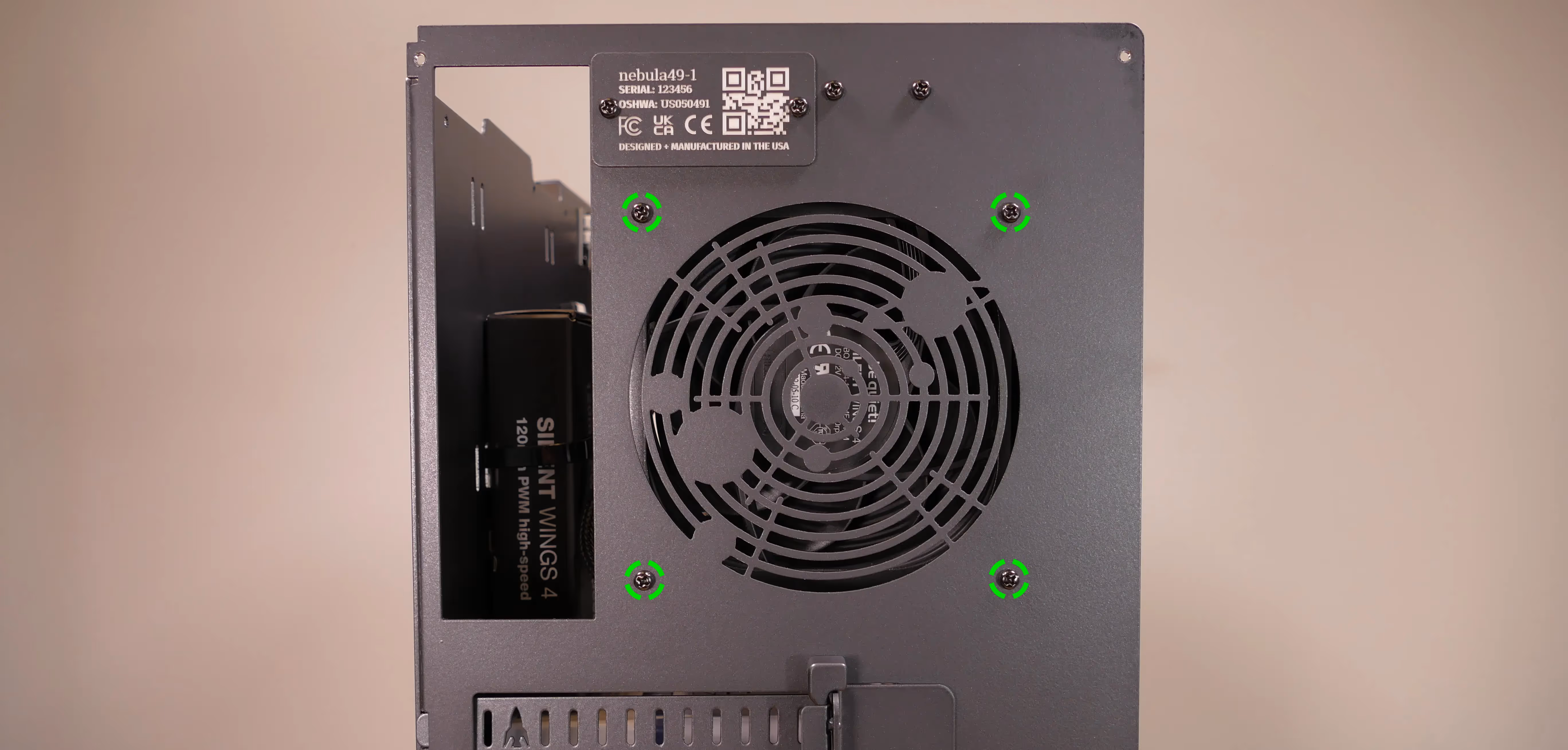 CPU duct back screws