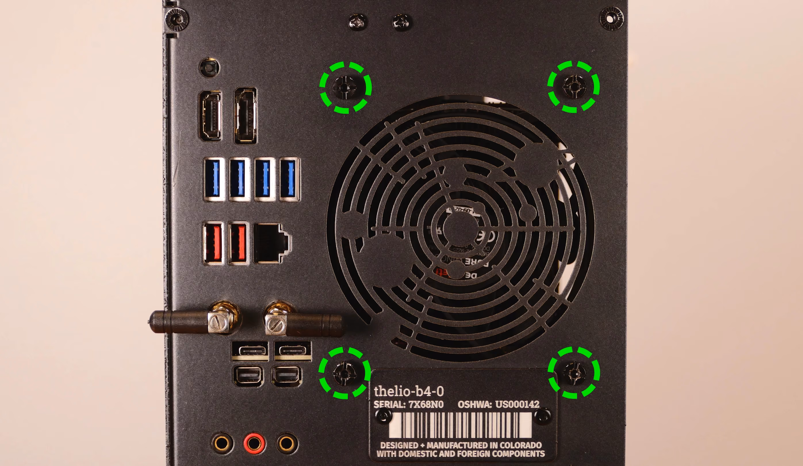 CPU duct screws