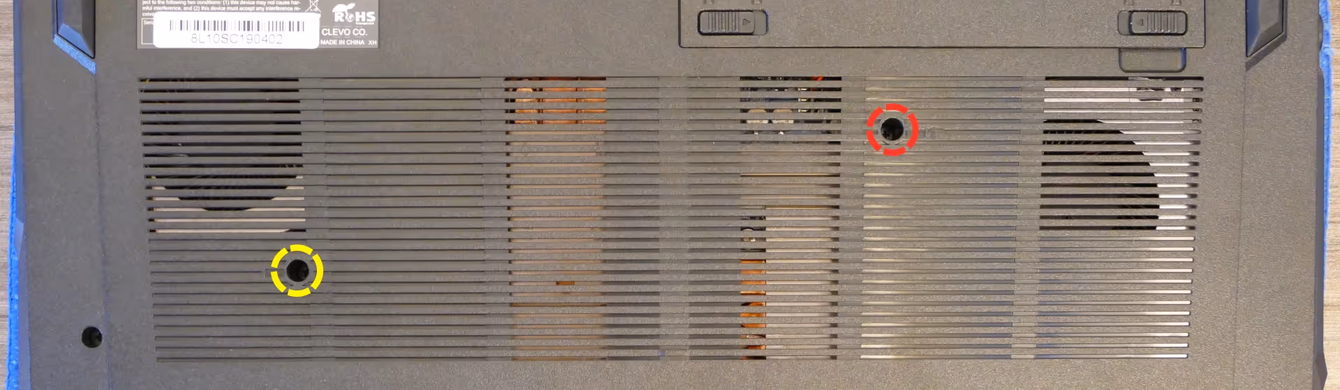 Keyboard screws