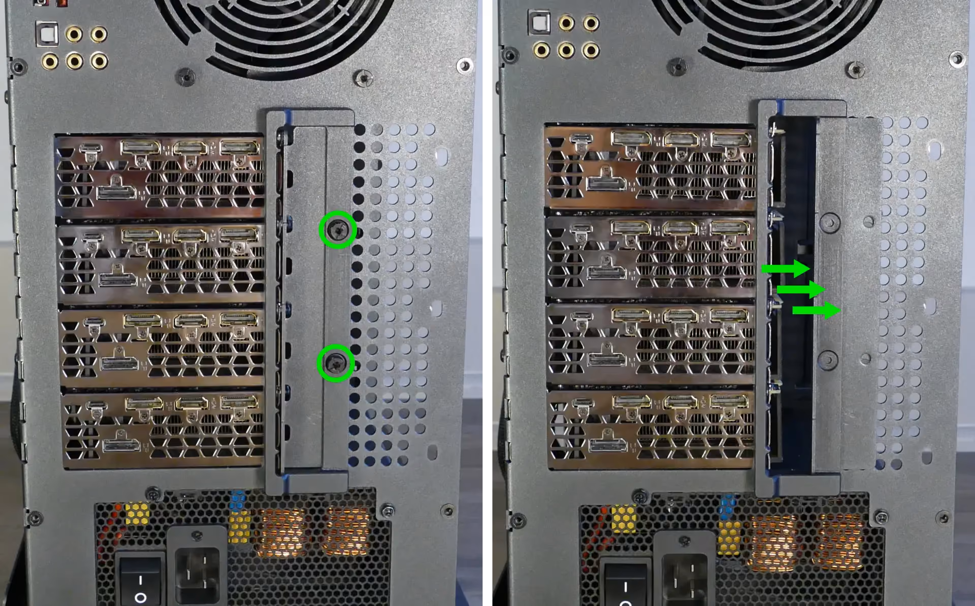 PCIe bracket screws