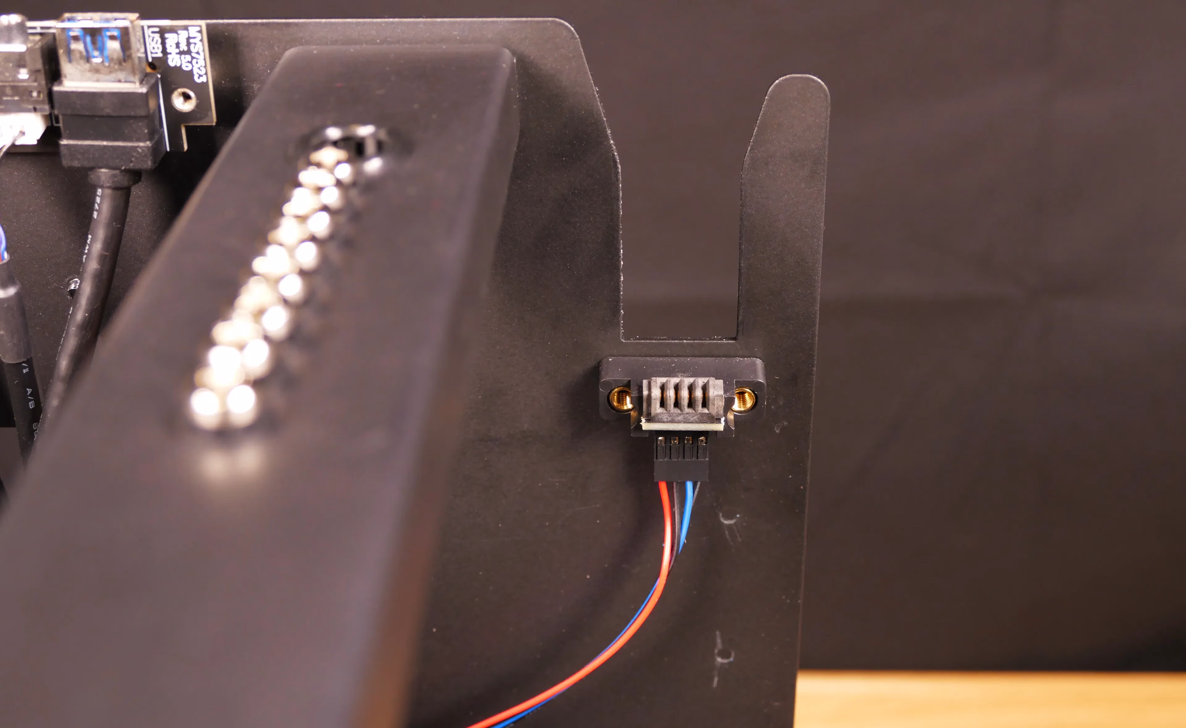 Power button receptacle