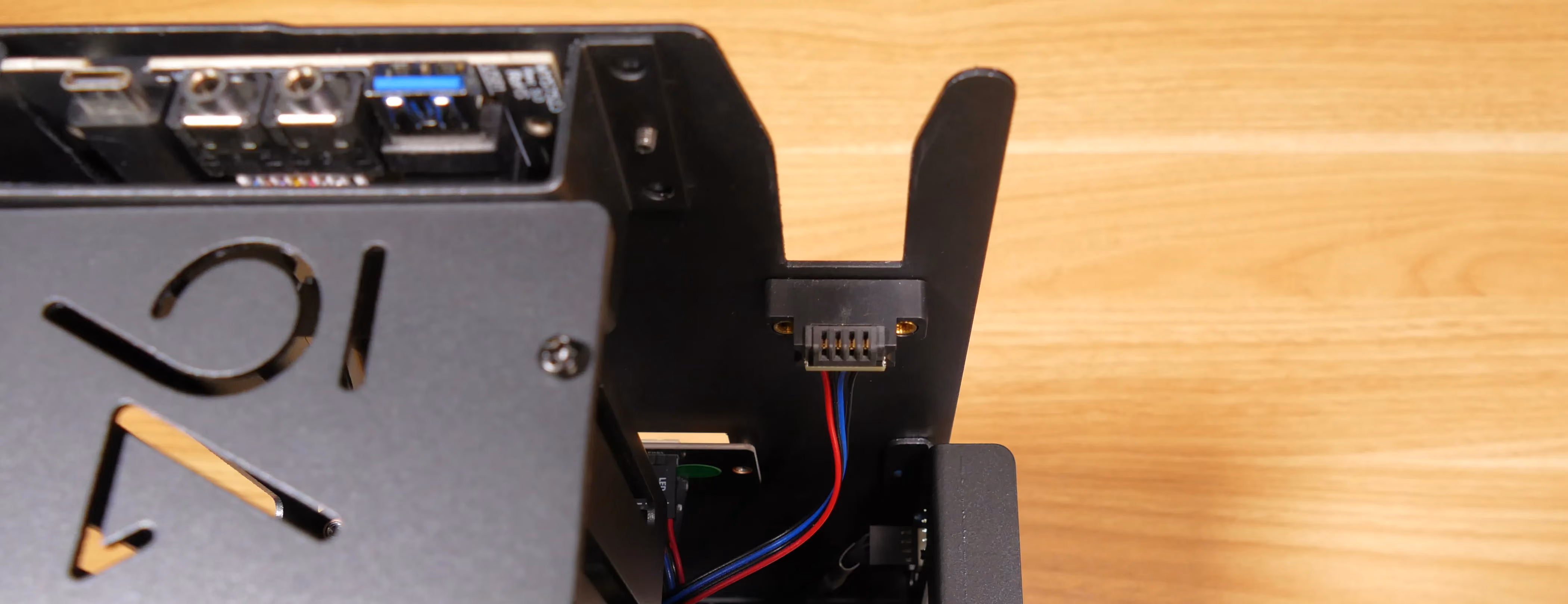 Power button receptacle