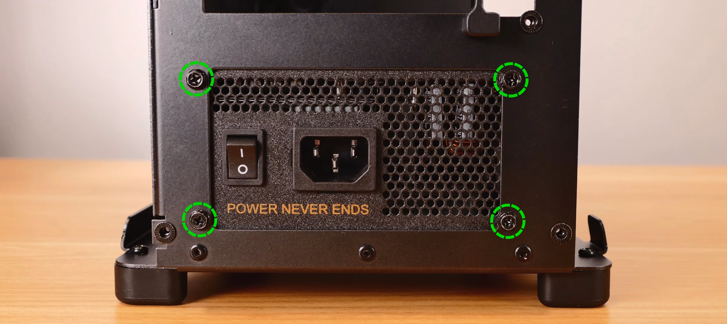 PSU back screws
