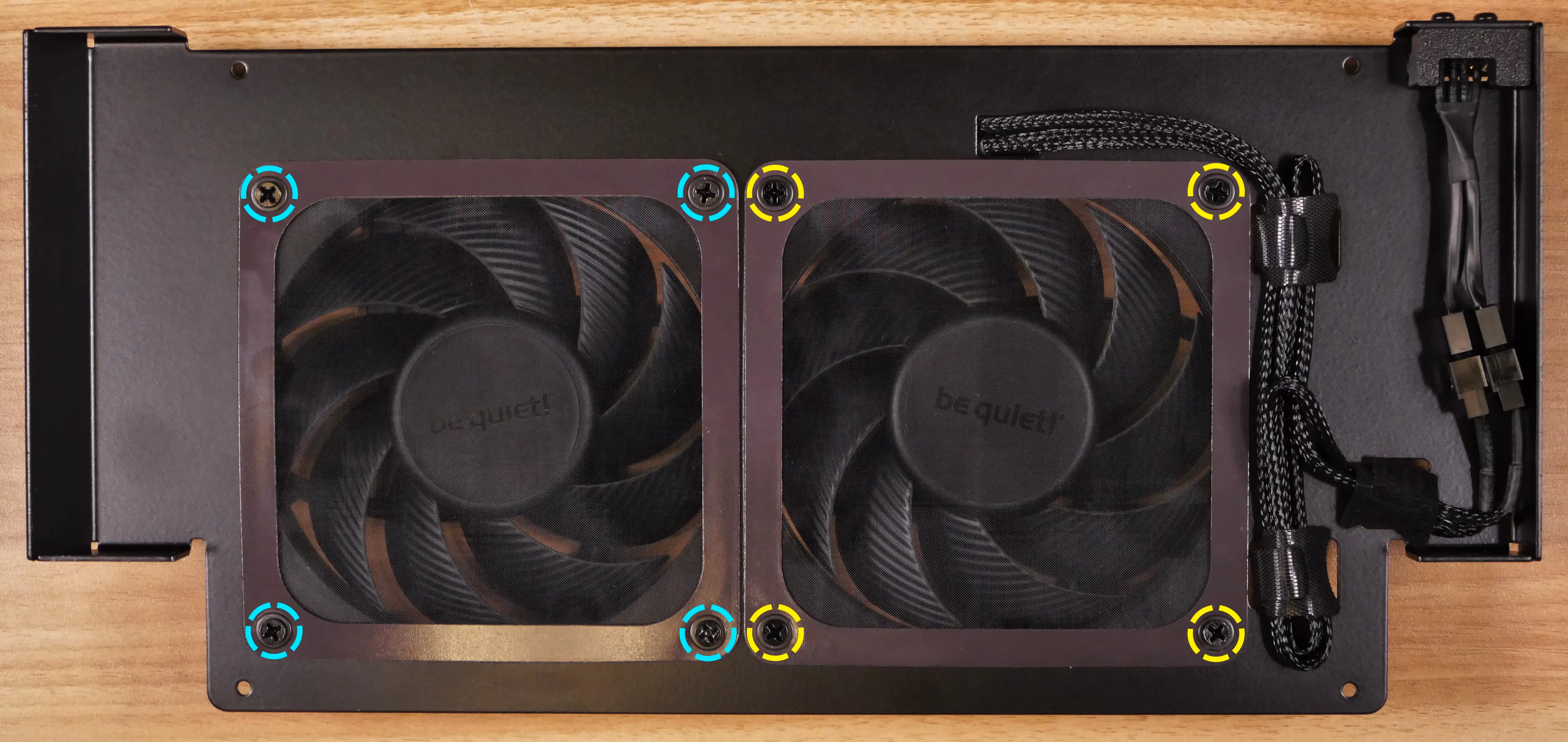 Side fan screws