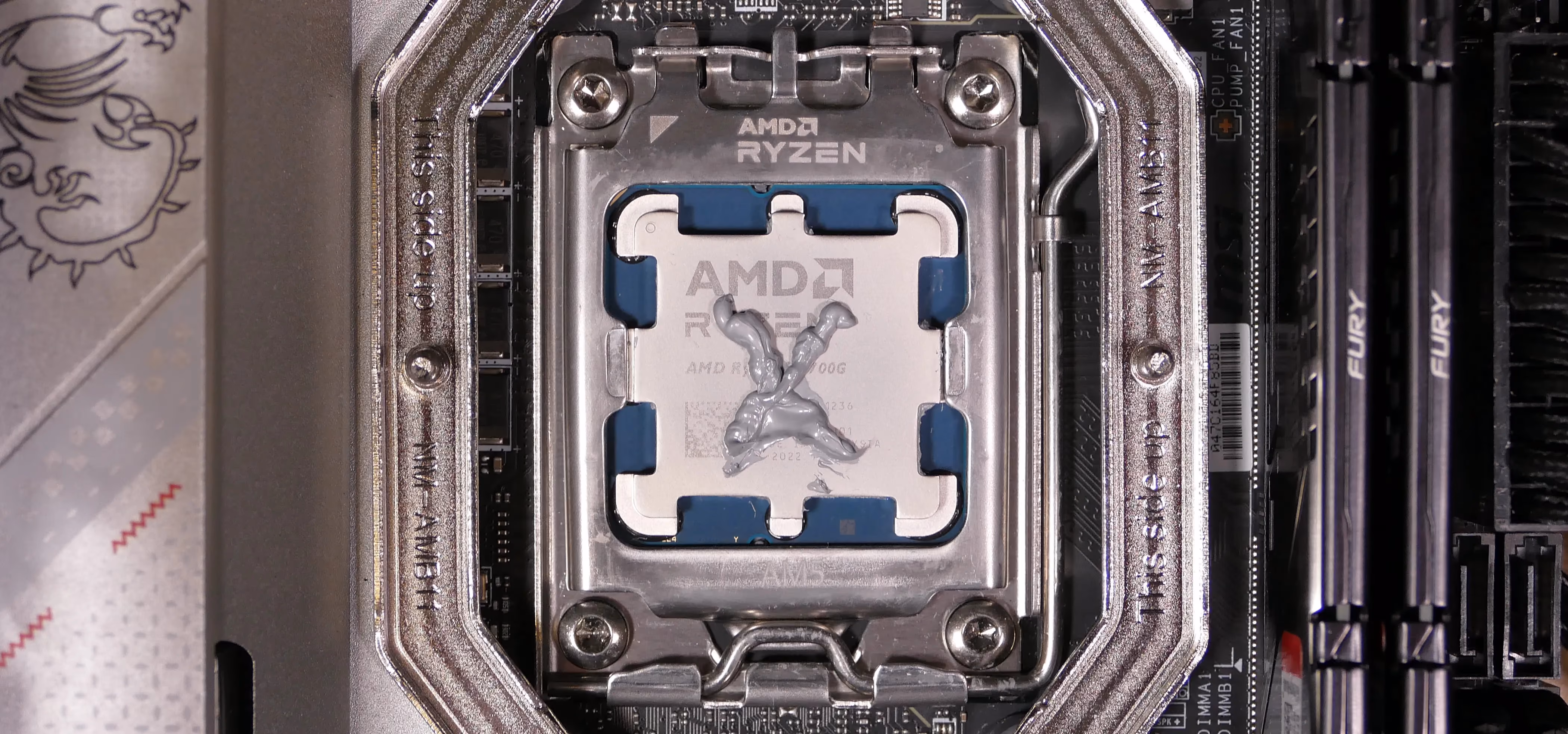 Thermal paste application