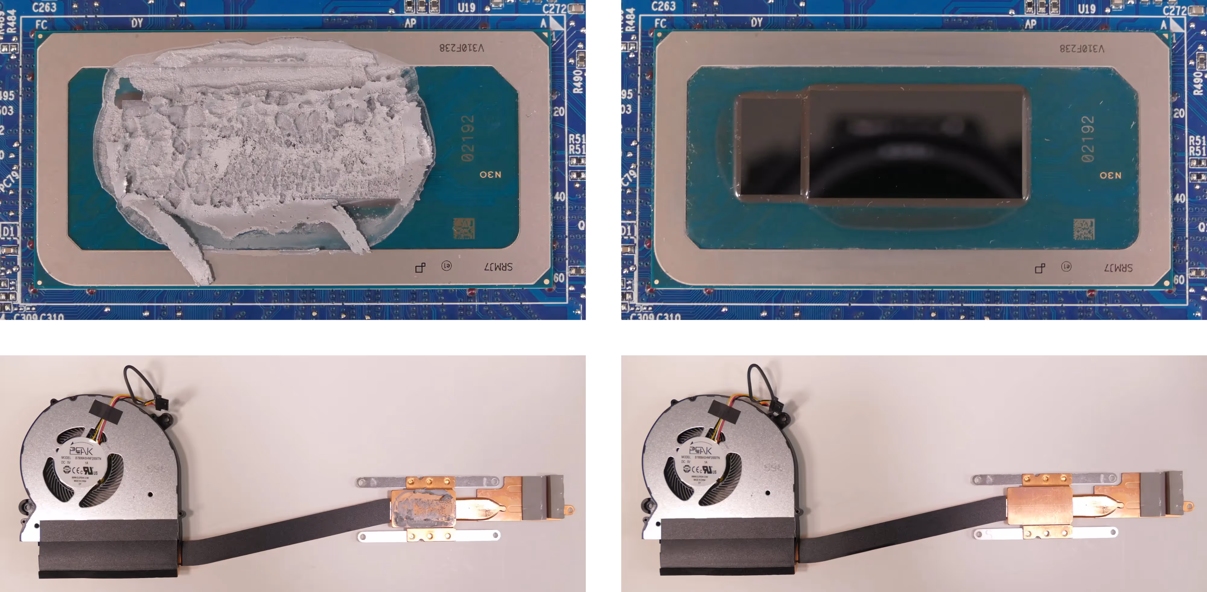 Thermal paste removal