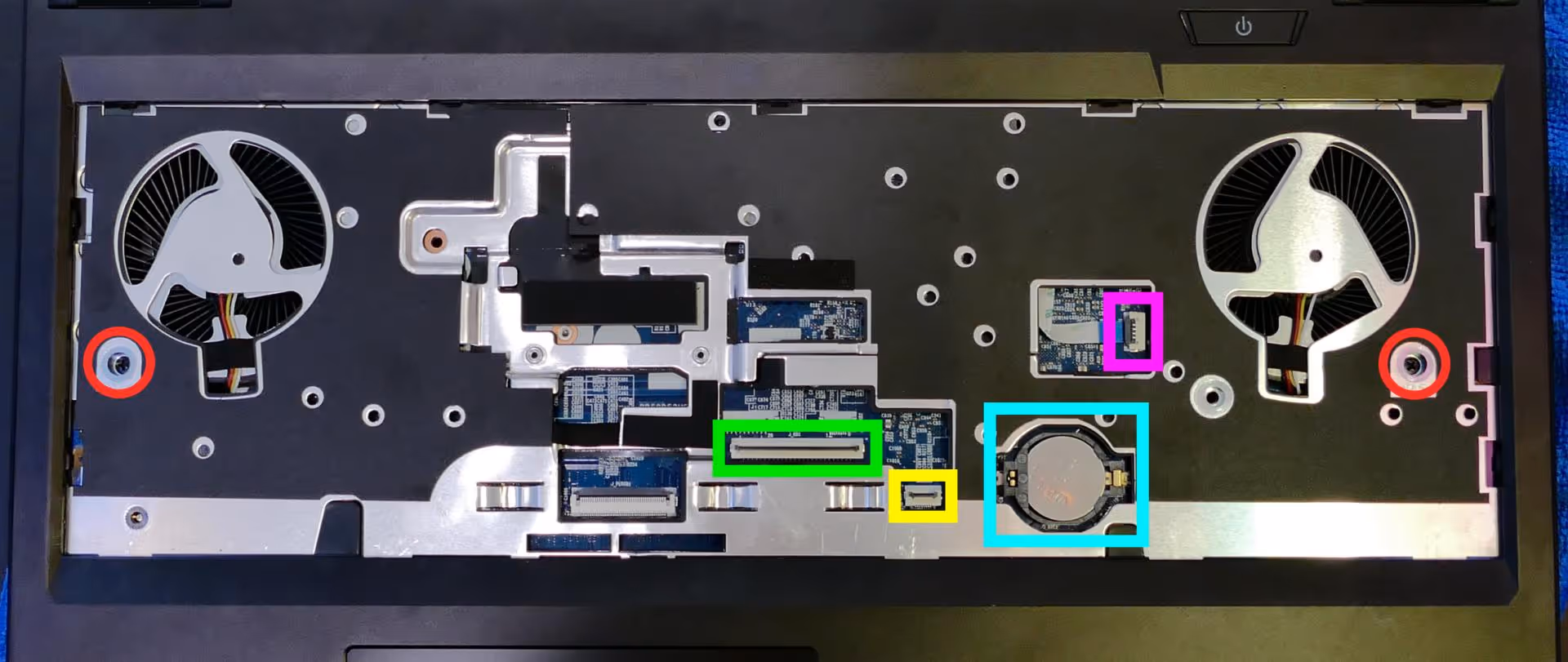 Under-Keyboard Connectors