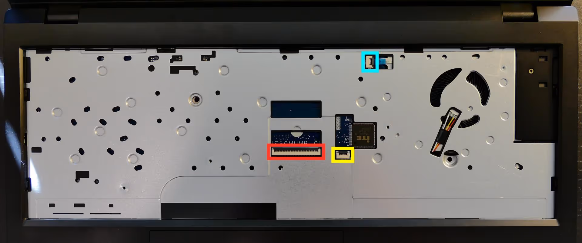 Under-Keyboard Connectors