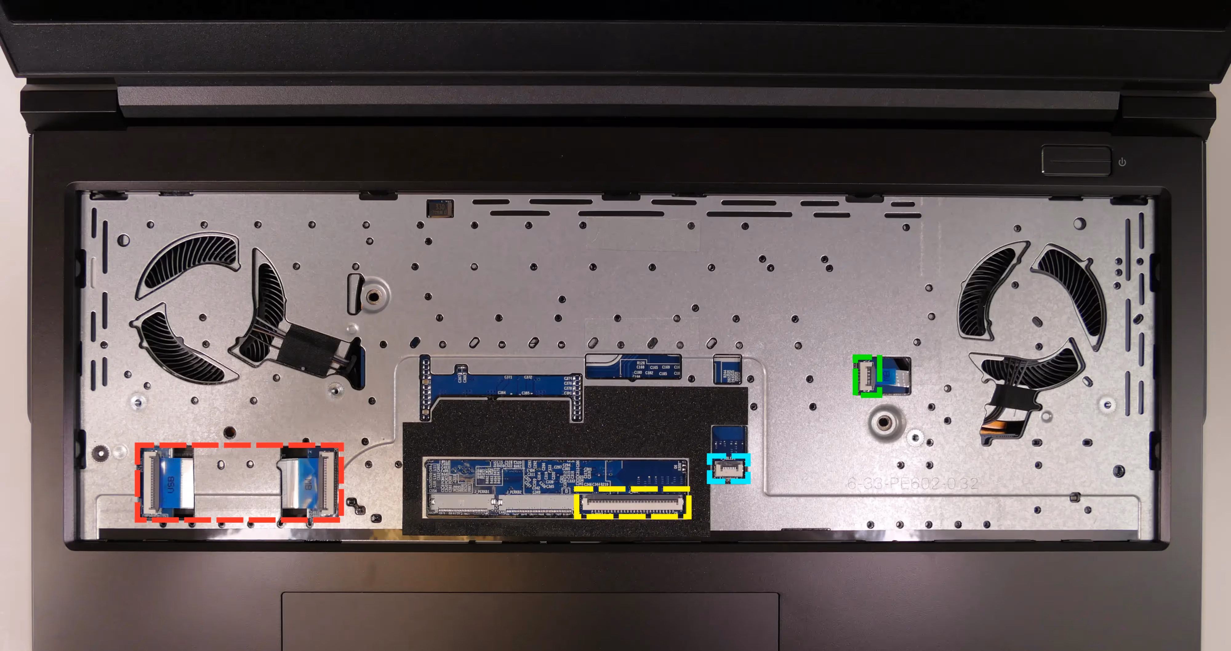 Under-Keyboard Connectors