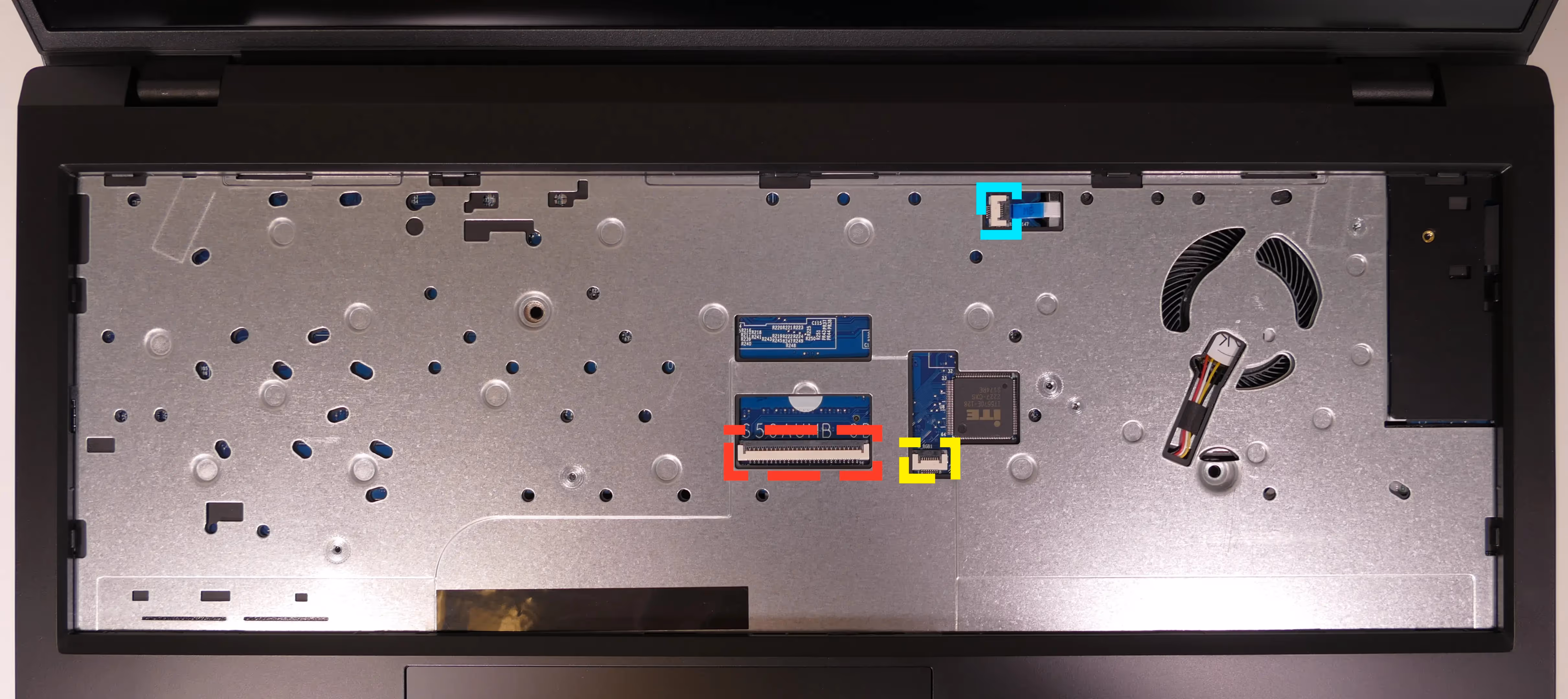 Under-Keyboard Connectors